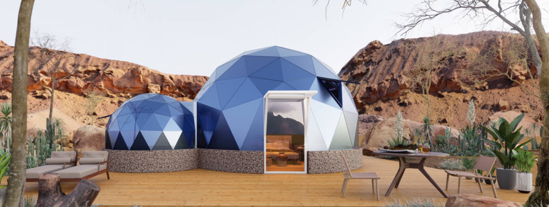 江安县球形智能光伏玻璃星空房